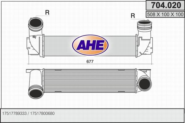 AHE 704.020 - Интеркулер autocars.com.ua