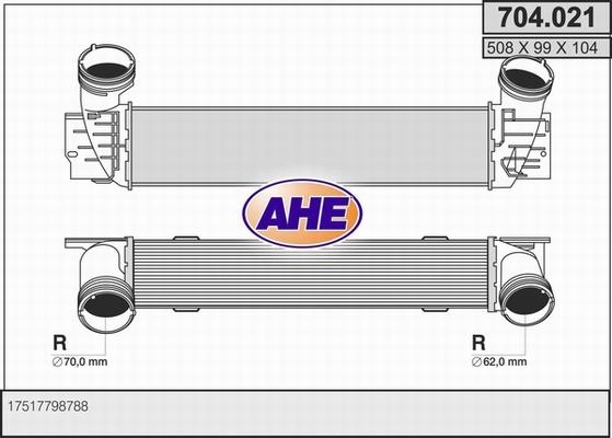 AHE 704.021 - Интеркулер autocars.com.ua