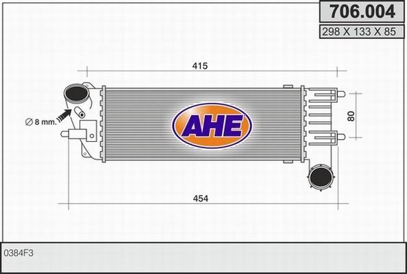 AHE 706.004 - Интеркулер autocars.com.ua