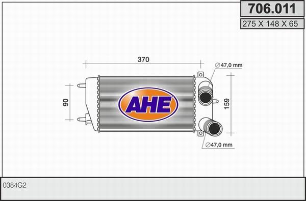 AHE 706.011 - Интеркулер autocars.com.ua