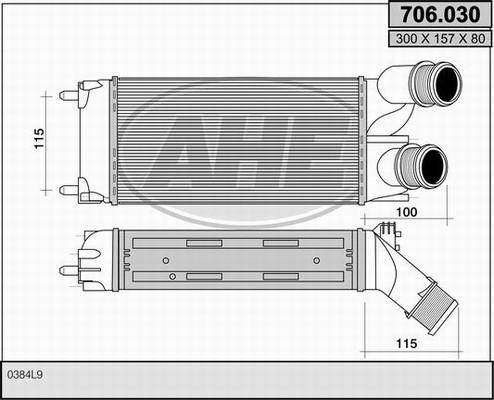 AHE 706.030 - Интеркулер autocars.com.ua