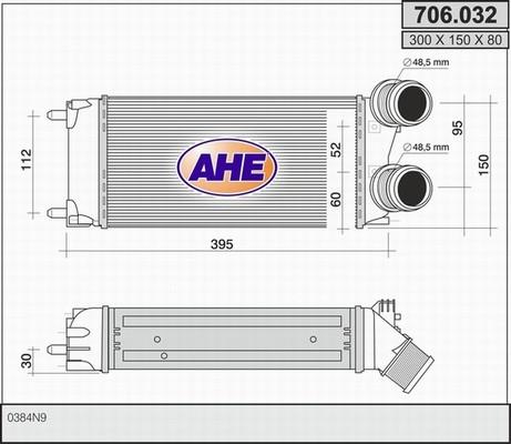 AHE 706.032 - Интеркулер autocars.com.ua