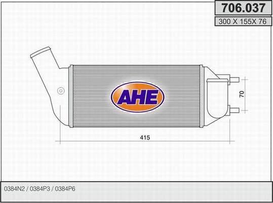 AHE 706.037 - Интеркулер autocars.com.ua