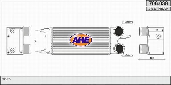 AHE 706.038 - Интеркулер autocars.com.ua