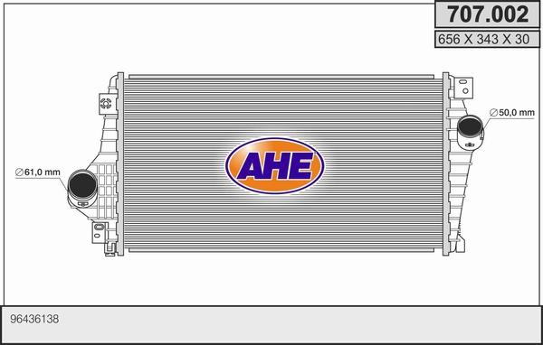 AHE 707.002 - Интеркулер autocars.com.ua