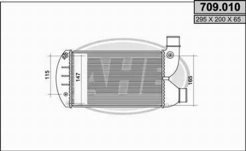 AHE 709.010 - Интеркулер autocars.com.ua