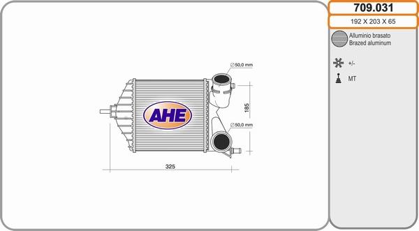 AHE 709.031 - Интеркулер autocars.com.ua