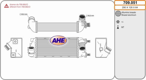 AHE 709.051 - Интеркулер autocars.com.ua