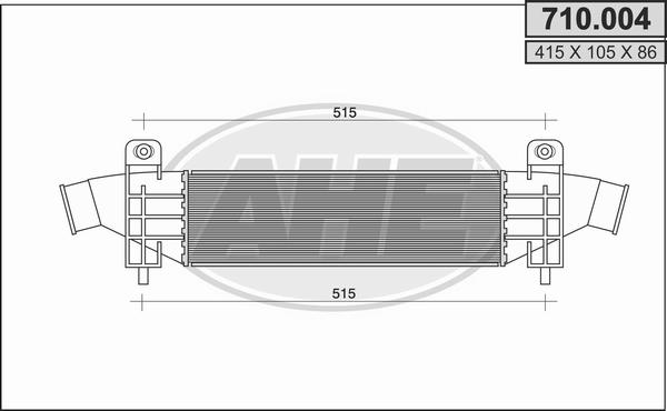 AHE 710.004 - Интеркулер autocars.com.ua