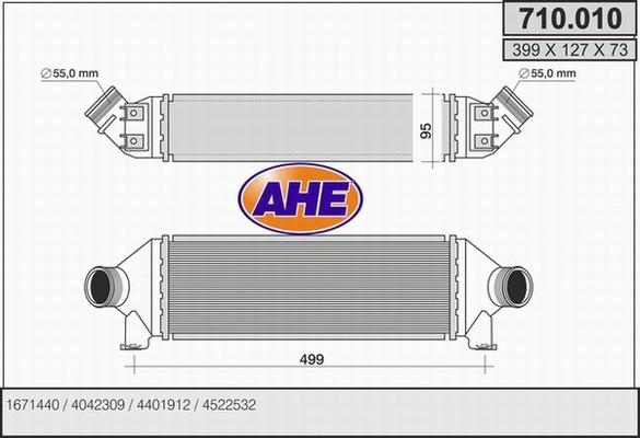 AHE 710.010 - Интеркулер autocars.com.ua