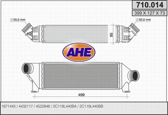 AHE 710.014 - Интеркулер autocars.com.ua