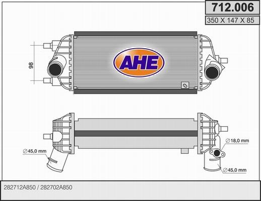 AHE 712.006 - Интеркулер autocars.com.ua