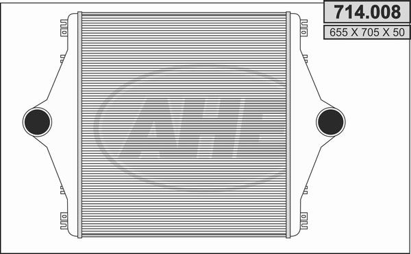 AHE 714.008 - Интеркулер autocars.com.ua