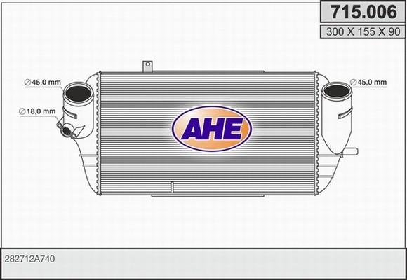 AHE 715.006 - Интеркулер autocars.com.ua