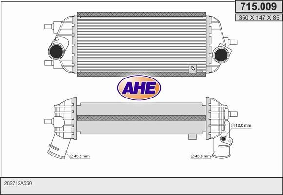 AHE 715.009 - Интеркулер autocars.com.ua