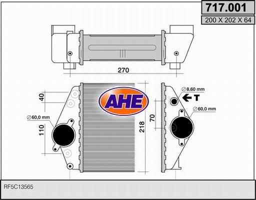 AHE 717.001 - Интеркулер autocars.com.ua