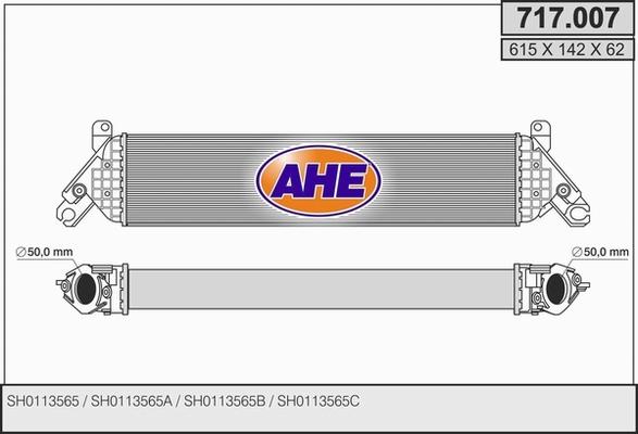 AHE 717.007 - Интеркулер autocars.com.ua