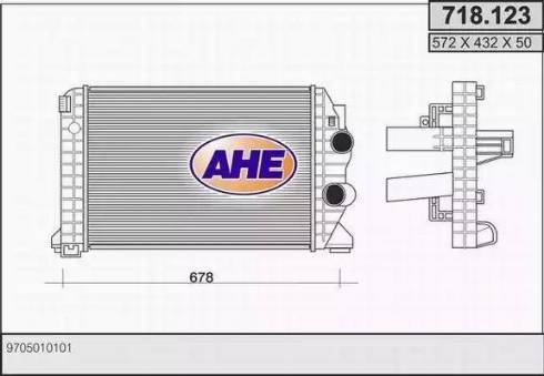 AHE 718.123 - Интеркулер, теплообменник турбины autodnr.net