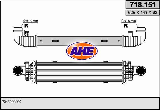 AHE 718.151 - Интеркулер autocars.com.ua