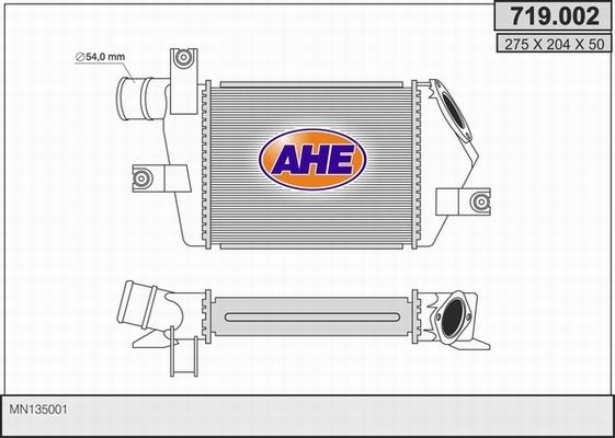 AHE 719.002 - Интеркулер autocars.com.ua