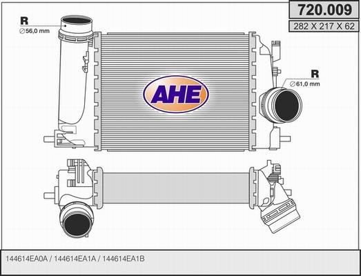 AHE 720.009 - Интеркулер autocars.com.ua