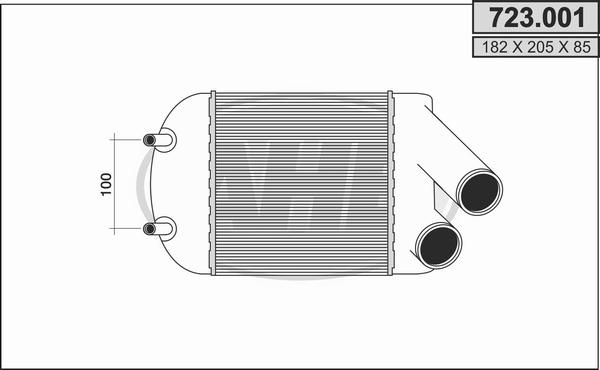 AHE 723.001 - Интеркулер autocars.com.ua