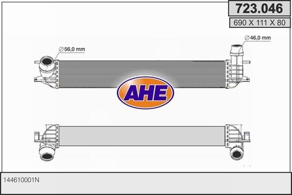 AHE 723.046 - Интеркулер autocars.com.ua