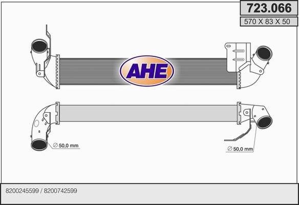 AHE 723.066 - Интеркулер autocars.com.ua