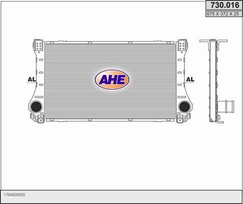 AHE 730.016 - Интеркулер autocars.com.ua