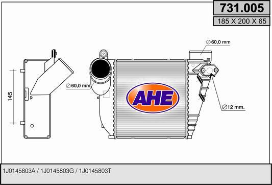 AHE 731.005 - Интеркулер autocars.com.ua