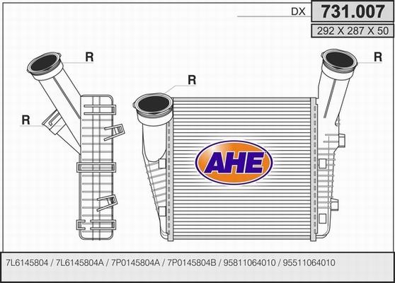 AHE 731.007 - Интеркулер autocars.com.ua