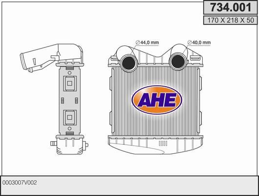 AHE 734.001 - Интеркулер autocars.com.ua