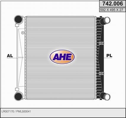 AHE 742.006 - Интеркулер autocars.com.ua