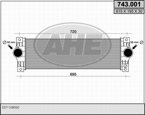 AHE 743.001 - Интеркулер autocars.com.ua