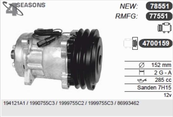 AHE 77551 - Компрессор кондиционера autodnr.net