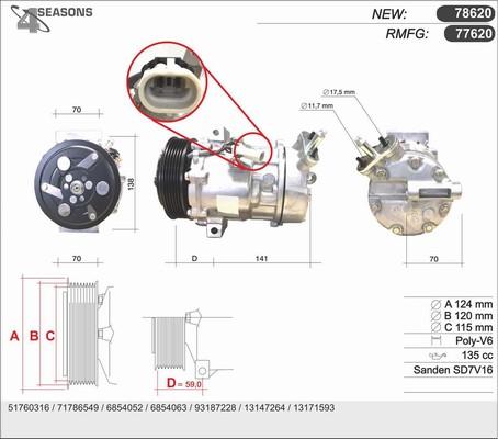 AHE 77620 - Компресор, кондиціонер autocars.com.ua