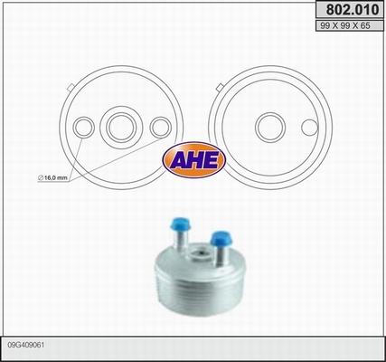 AHE 802.010 - Масляный радиатор, двигательное масло autodnr.net