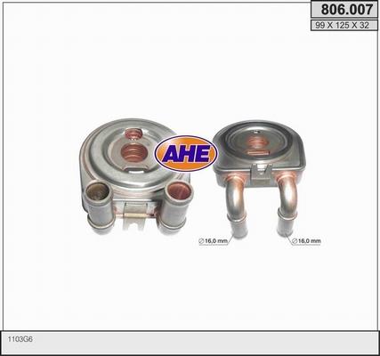 AHE 806.007 - Масляний радіатор, рухове масло autocars.com.ua