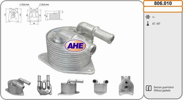 AHE 806.010 - Масляний радіатор, рухове масло autocars.com.ua