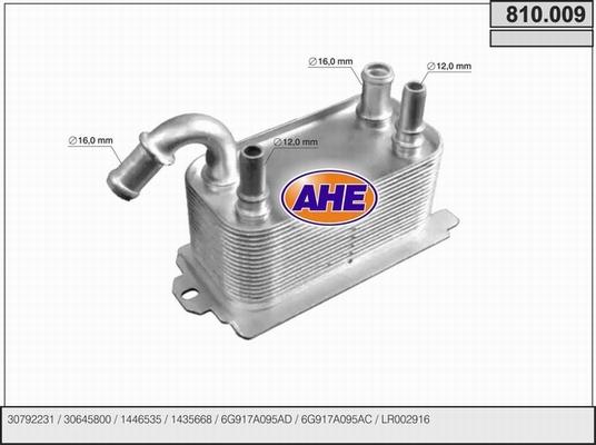 AHE 810.009 - Масляный радиатор, двигательное масло autodnr.net