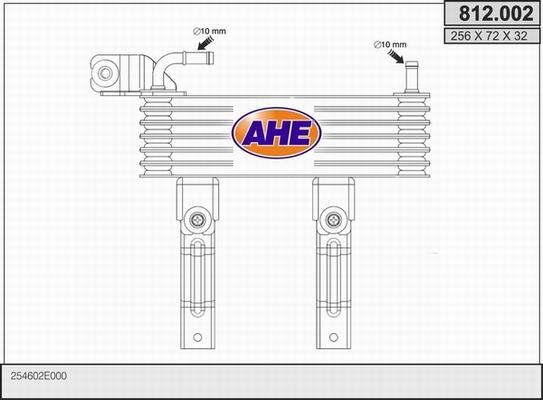 AHE 812.002 - Масляний радіатор, рухове масло autocars.com.ua