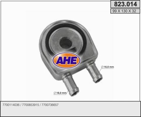 AHE 823.014 - Масляний радіатор, рухове масло autocars.com.ua