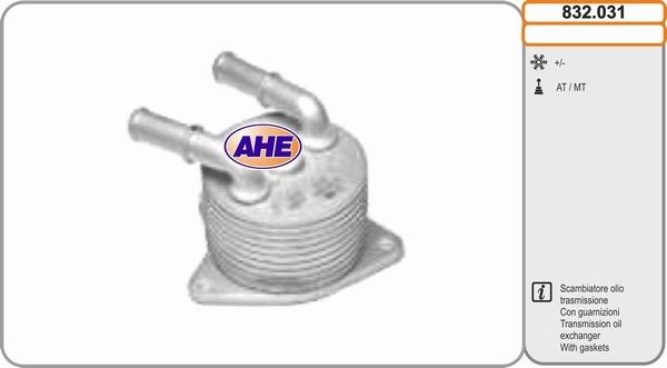 AHE 832.031 - Масляний радіатор, рухове масло autocars.com.ua