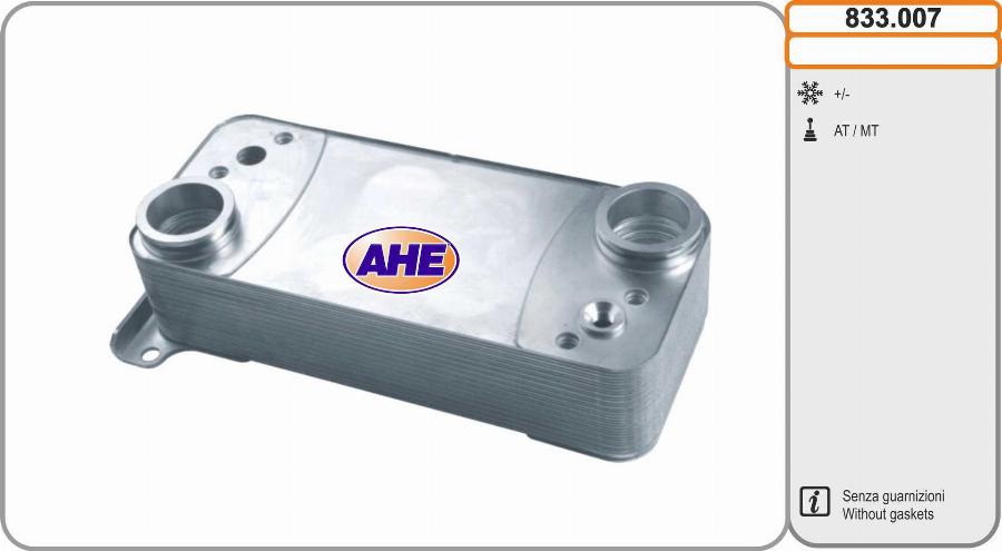 AHE 833.007 - Масляний радіатор, рухове масло autocars.com.ua
