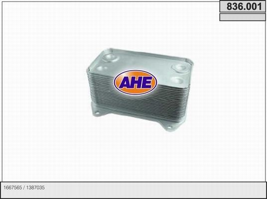 AHE 836.001 - Масляний радіатор, рухове масло autocars.com.ua