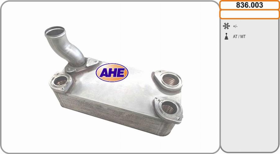 AHE 836.003 - Масляний радіатор, рухове масло autocars.com.ua