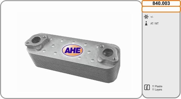 AHE 840.003 - Масляний радіатор, рухове масло autocars.com.ua