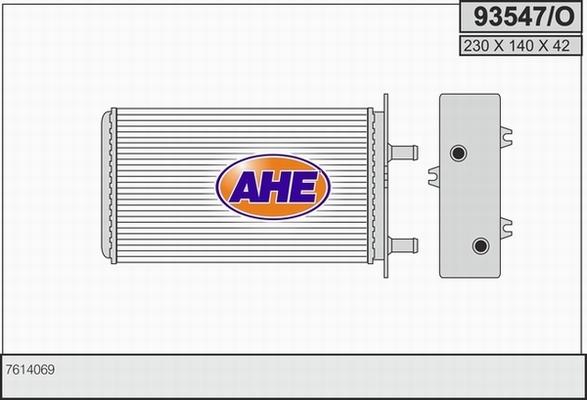 AHE 93547/O - Теплообменник, отопление салона autodnr.net