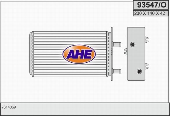 AHE 93547/O - Теплообмінник, опалення салону autocars.com.ua