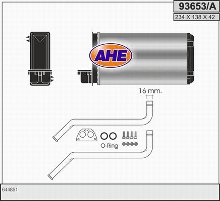 AHE 93653/A - Теплообмінник, опалення салону autocars.com.ua